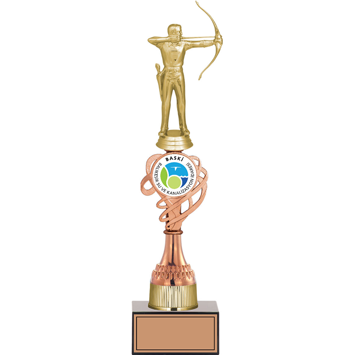 ODAK KUPA - Figürlü Kupalar - Okçu Figürlü Kupalar FG-036 C - 38 cm