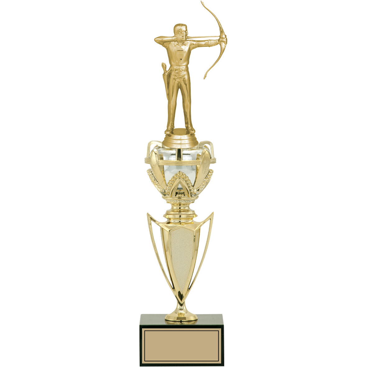 ODAK KUPA - Figürlü Kupalar - Okçu Figürlü Kupalar FG-044 C - 39 cm
