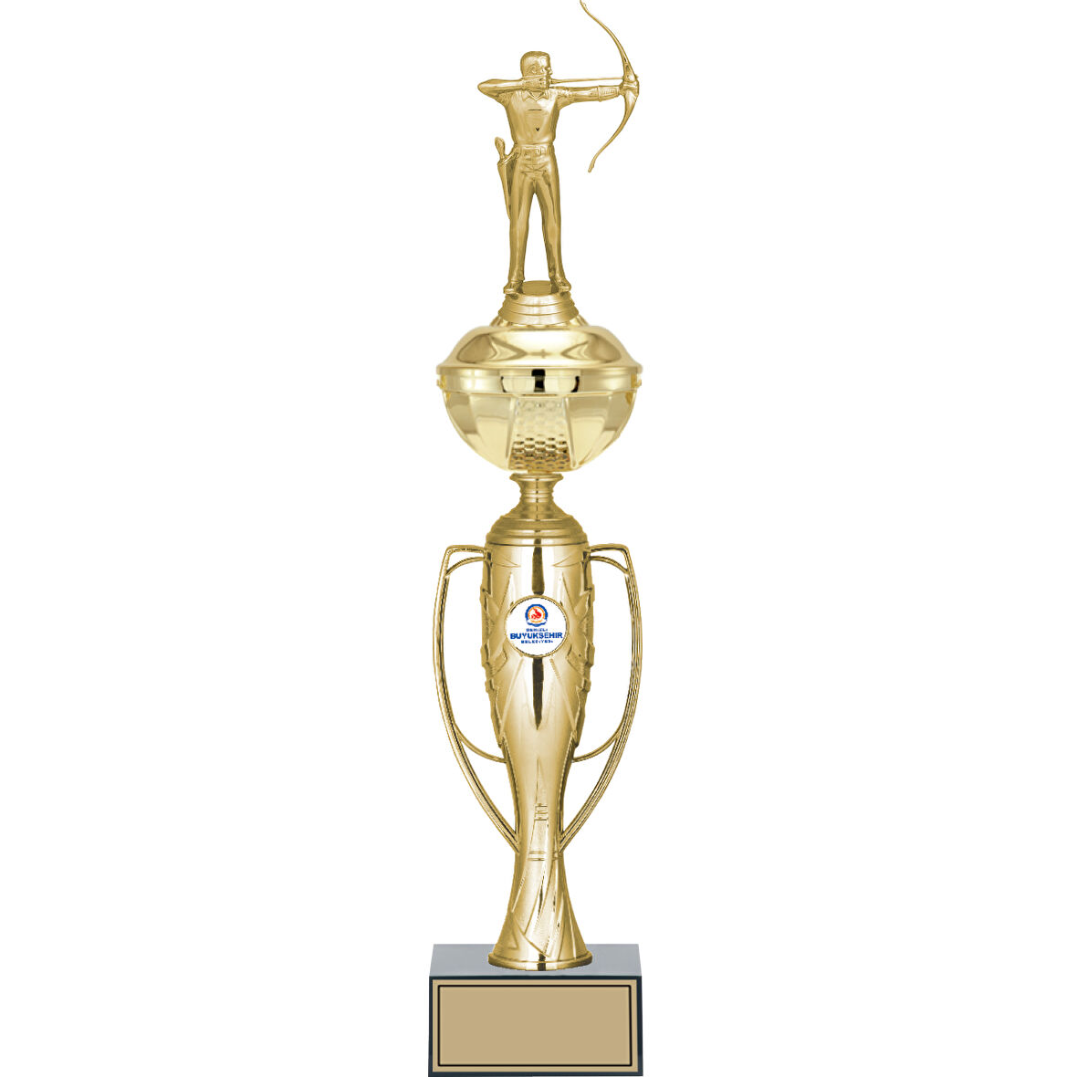 ODAK KUPA - Figürlü Kupalar - Okçu Figürlü Kupalar FG-071 C - 48 cm