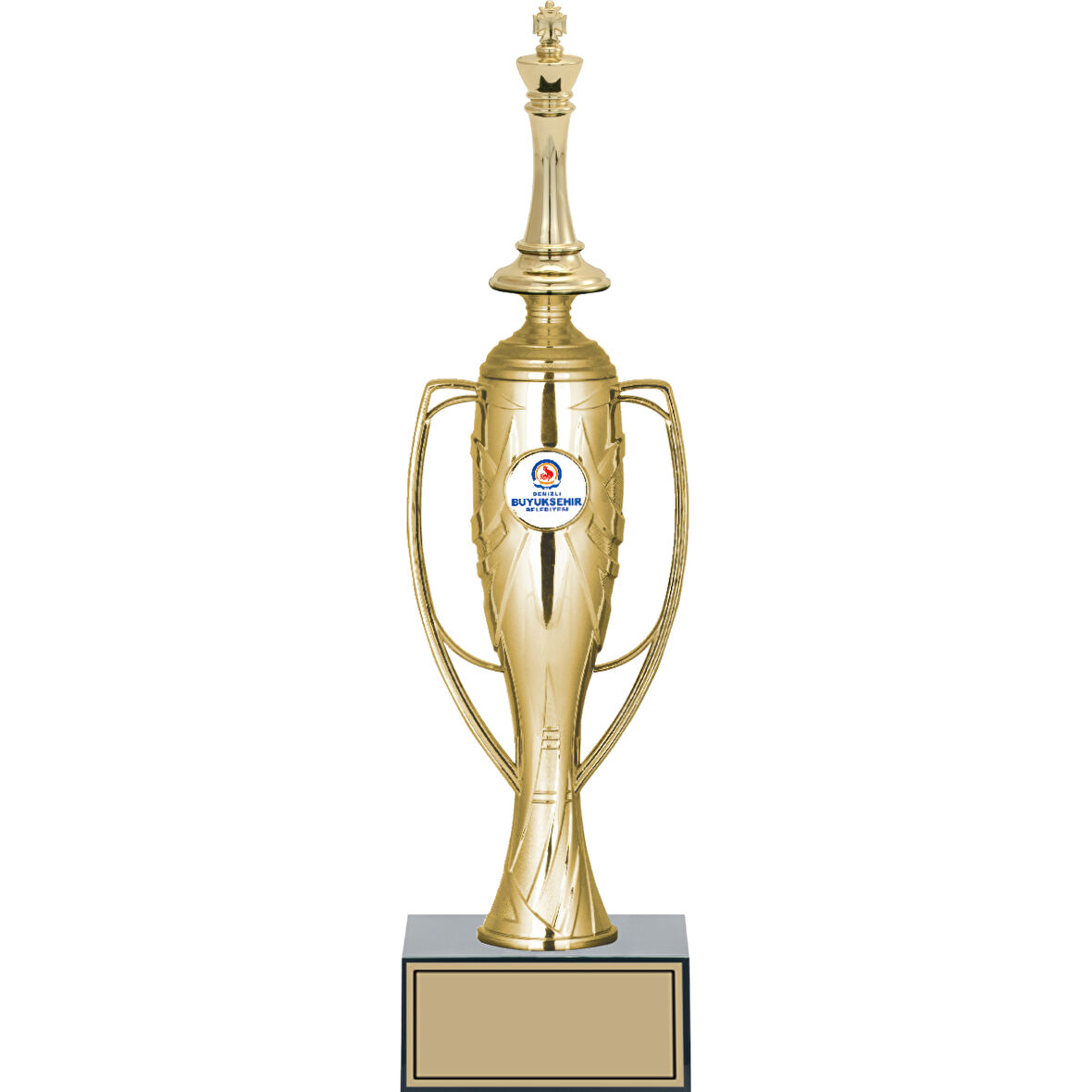 ODAK KUPA - Figürlü Kupalar - Satranç Figürlü Kupalar FG-025 A - 34 cm