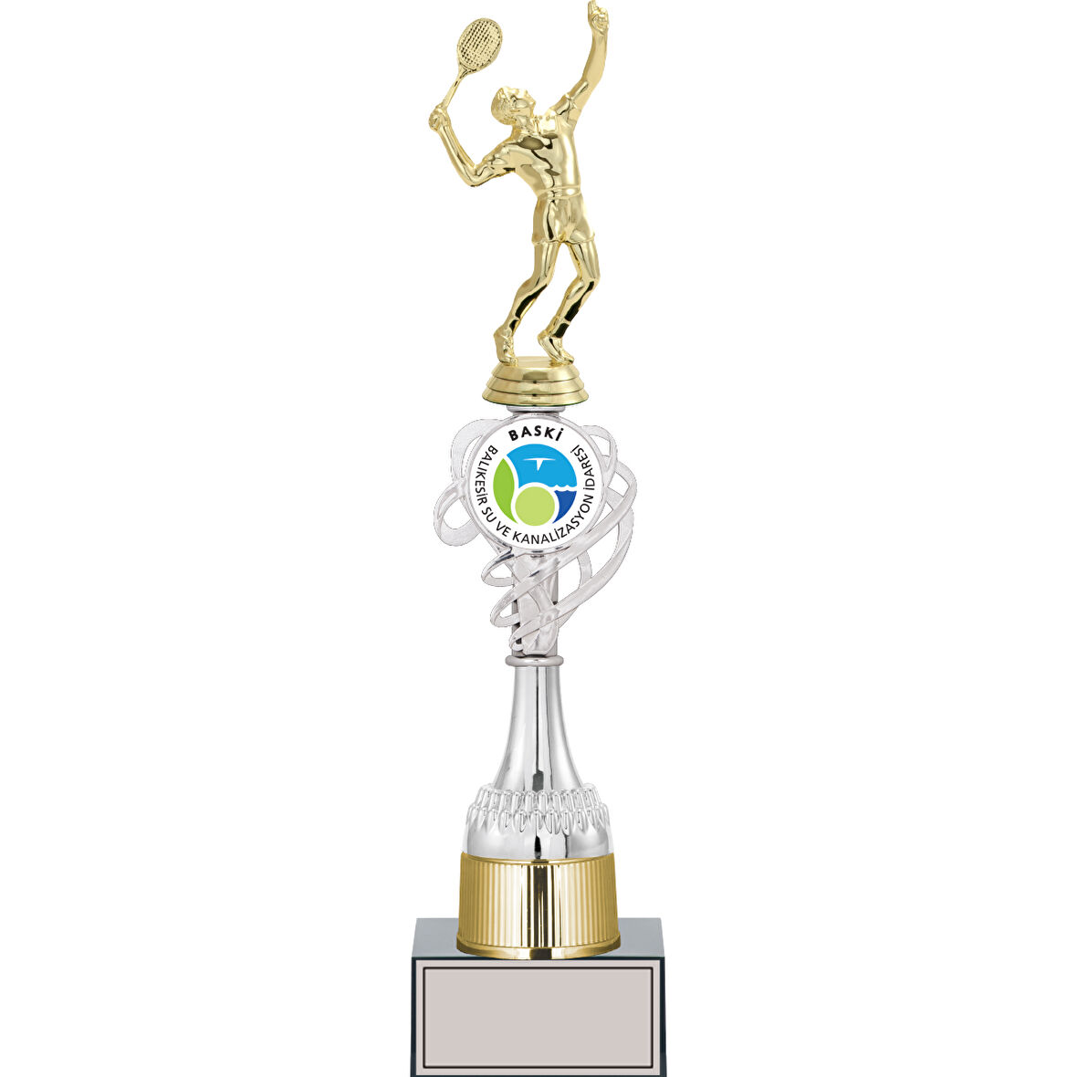 ODAK KUPA - Figürlü Kupalar - Tenis Erkek Figürlü Kupalar FG-036 B - 41 cm