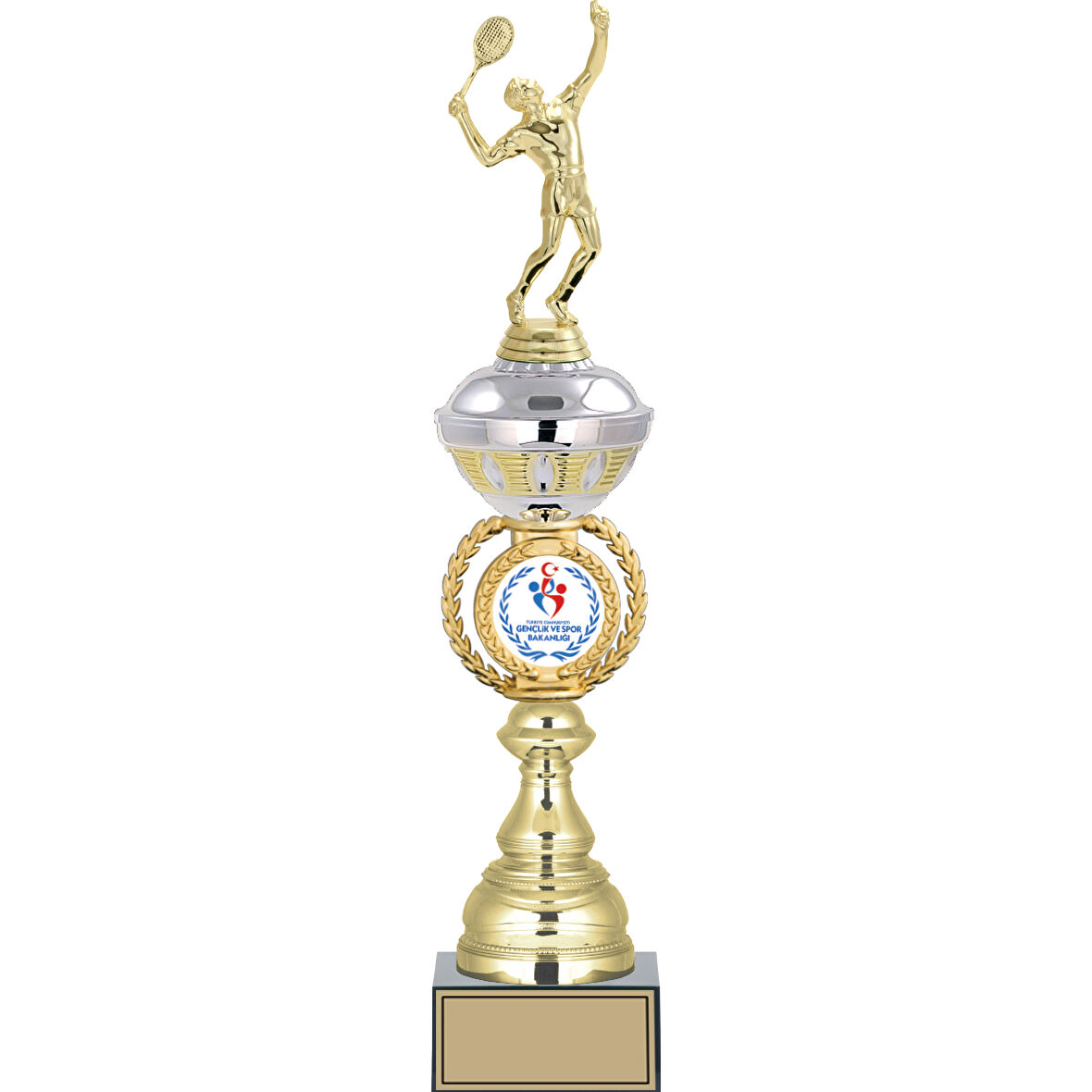 ODAK KUPA - Figürlü Kupalar - Tenis Erkek Figürlü Kupalar FG-066 B - 48 cm