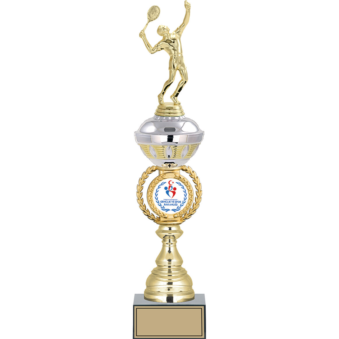 ODAK KUPA - Figürlü Kupalar - Tenis Erkek Figürlü Kupalar FG-066 C - 46 cm