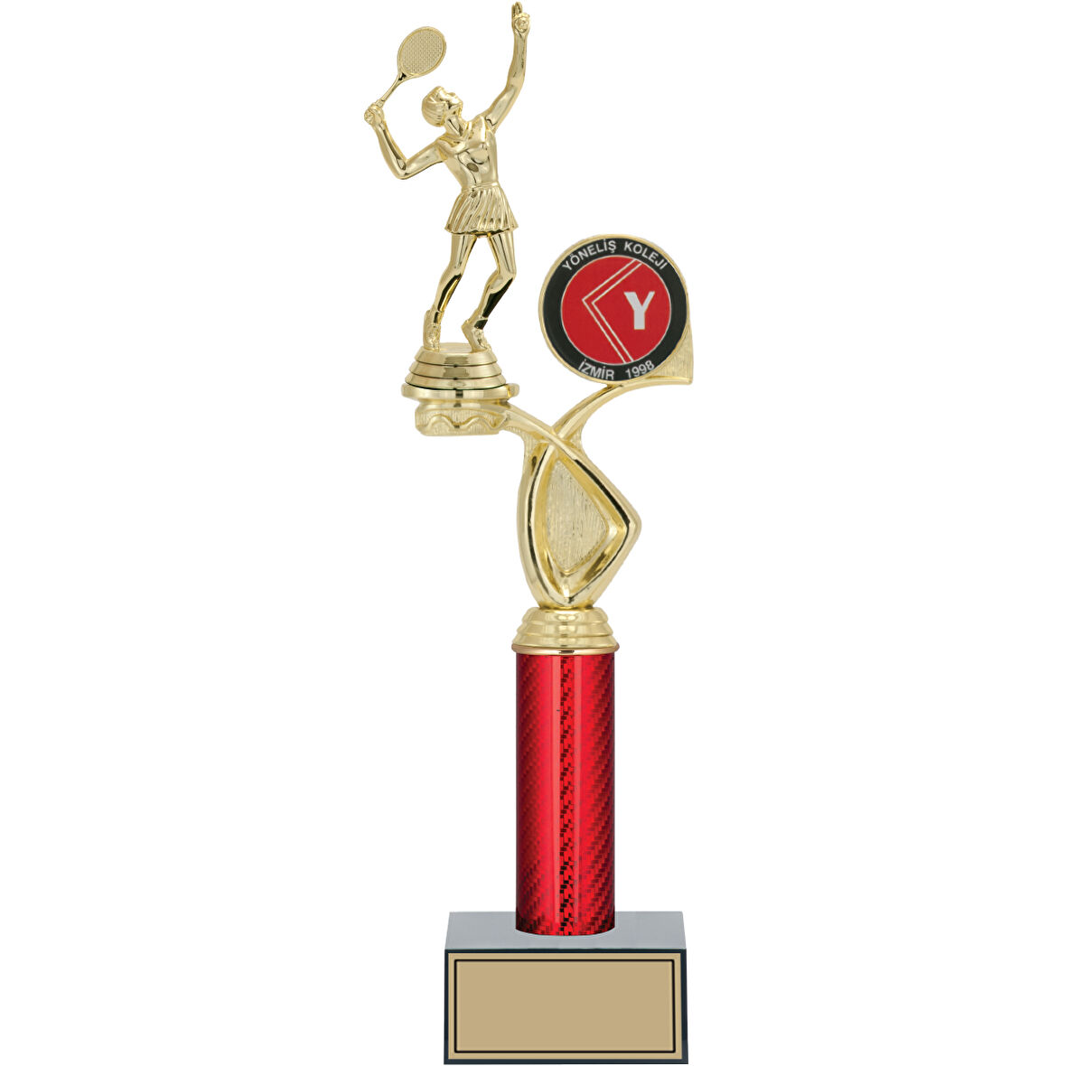 ODAK KUPA - Figürlü Kupalar - Tenis Kadın Figürlü Kupalar FG-016 A - 41 cm