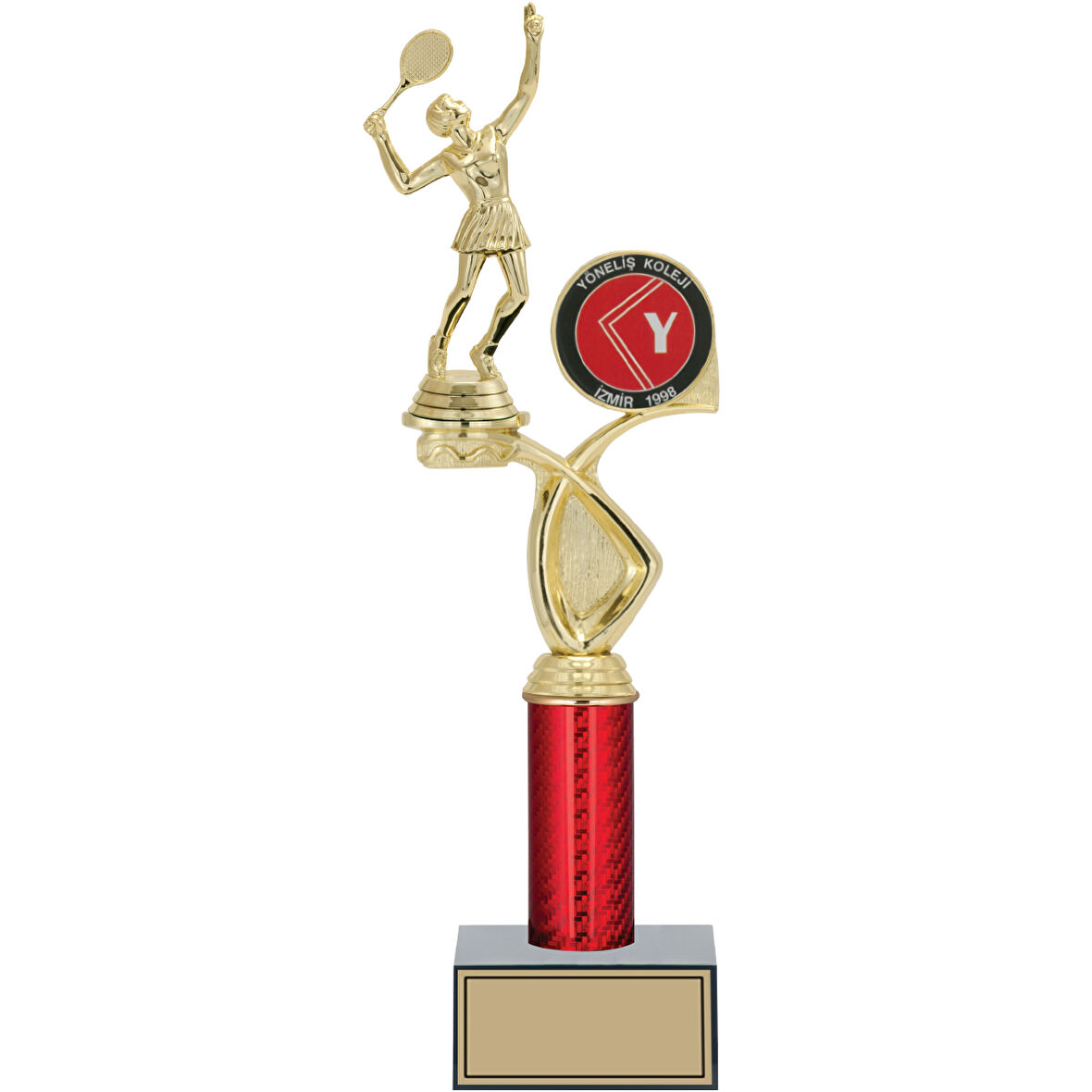 ODAK KUPA - Figürlü Kupalar - Tenis Kadın Figürlü Kupalar FG-016 B - 39 cm