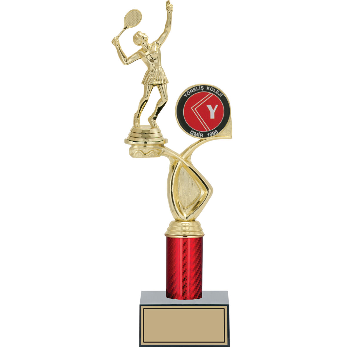 ODAK KUPA - Figürlü Kupalar - Tenis Kadın Figürlü Kupalar FG-016 C - 36 cm