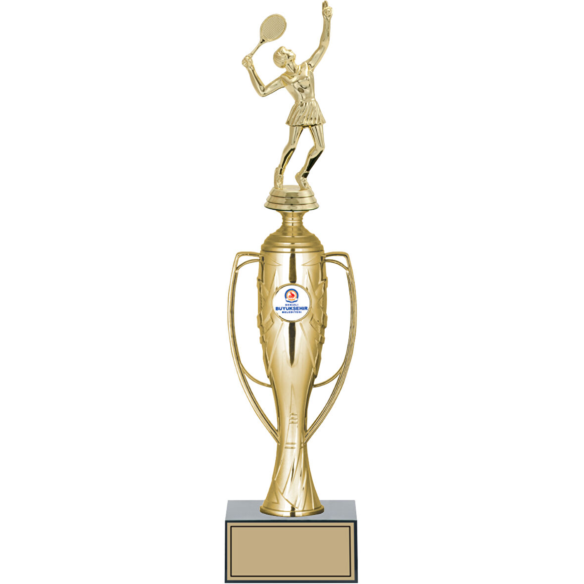 ODAK KUPA - Figürlü Kupalar - Tenis Kadın Figürlü Kupalar FG-025 A - 39 cm