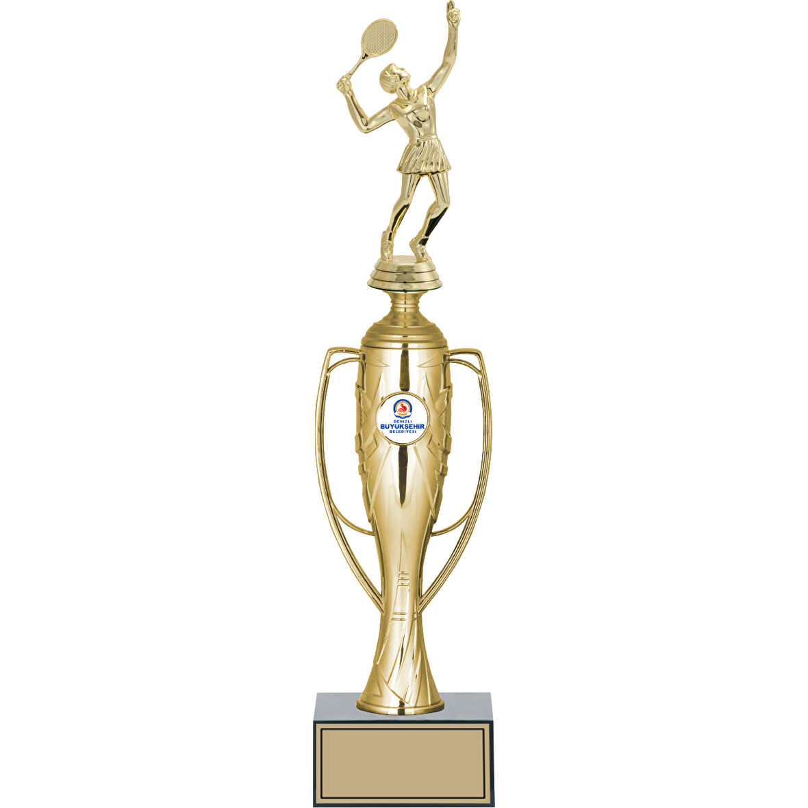 ODAK KUPA - Figürlü Kupalar - Tenis Kadın Figürlü Kupalar FG-026 C - 41 cm