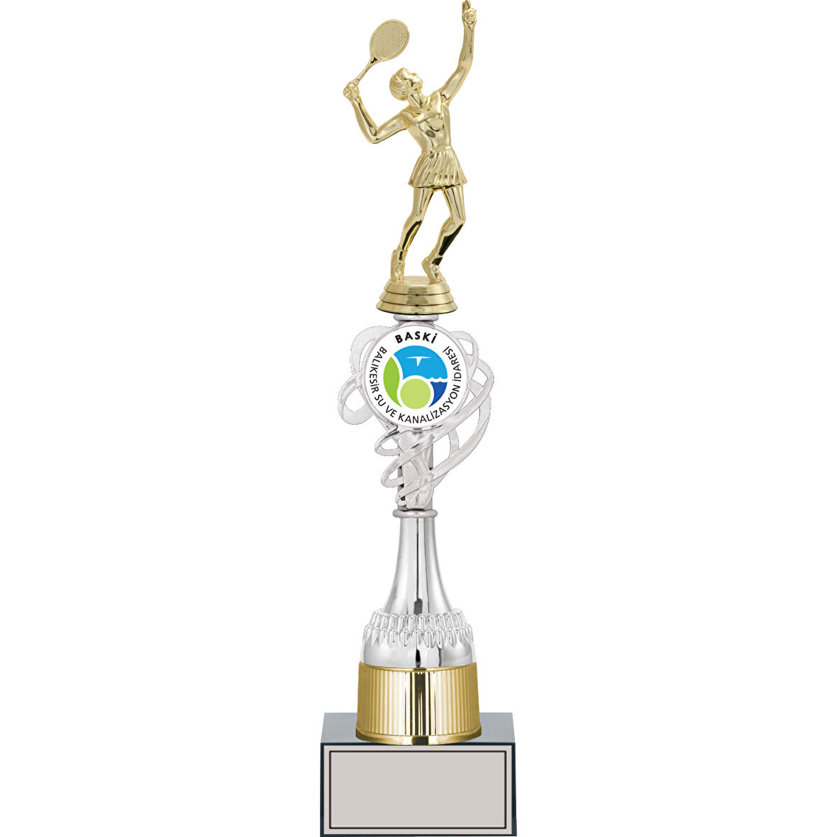 ODAK KUPA - Figürlü Kupalar - Tenis Kadın Figürlü Kupalar FG-036 B - 41 cm