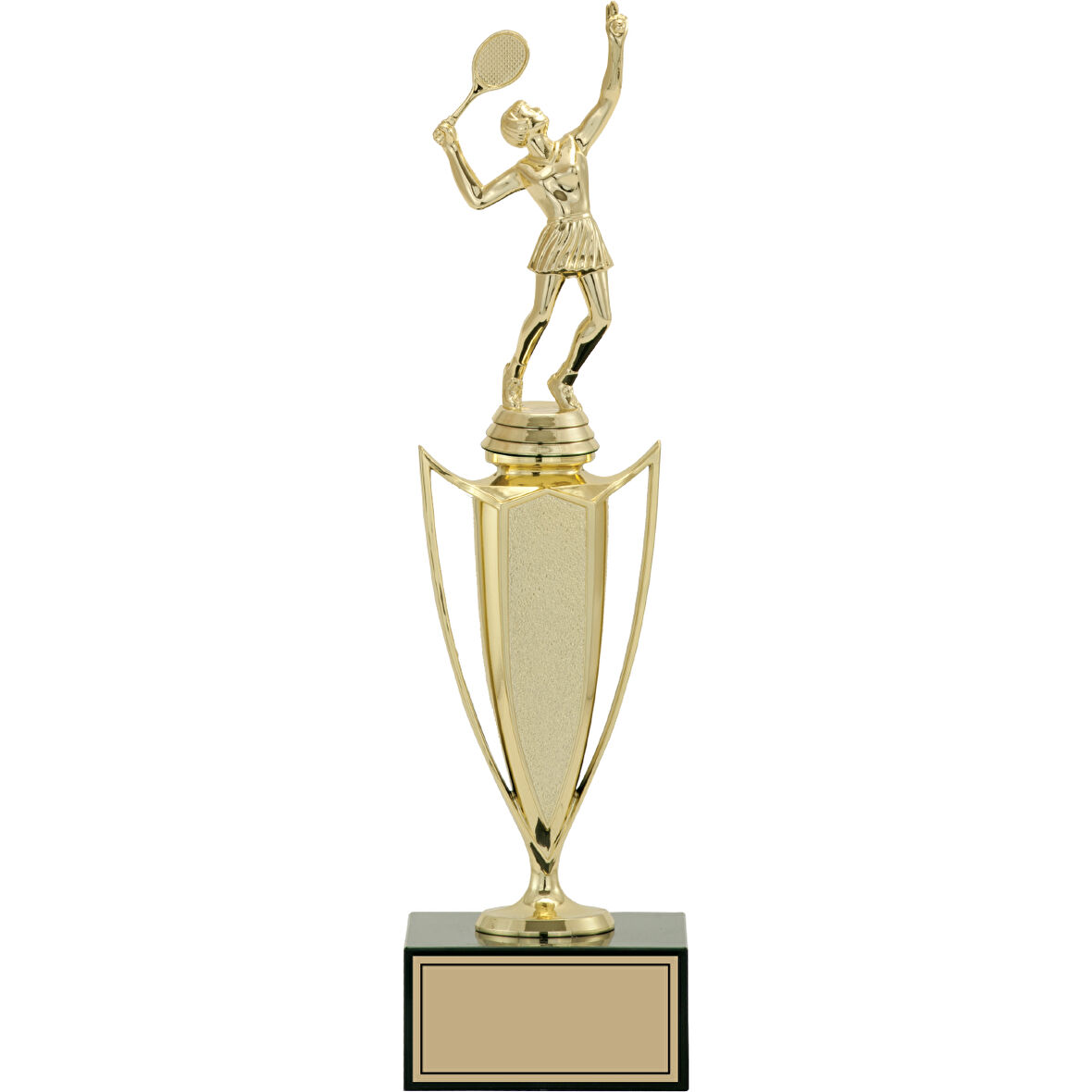 ODAK KUPA - Figürlü Kupalar - Tenis Kadın Figürlü Kupalar FG-039 A - 36 cm