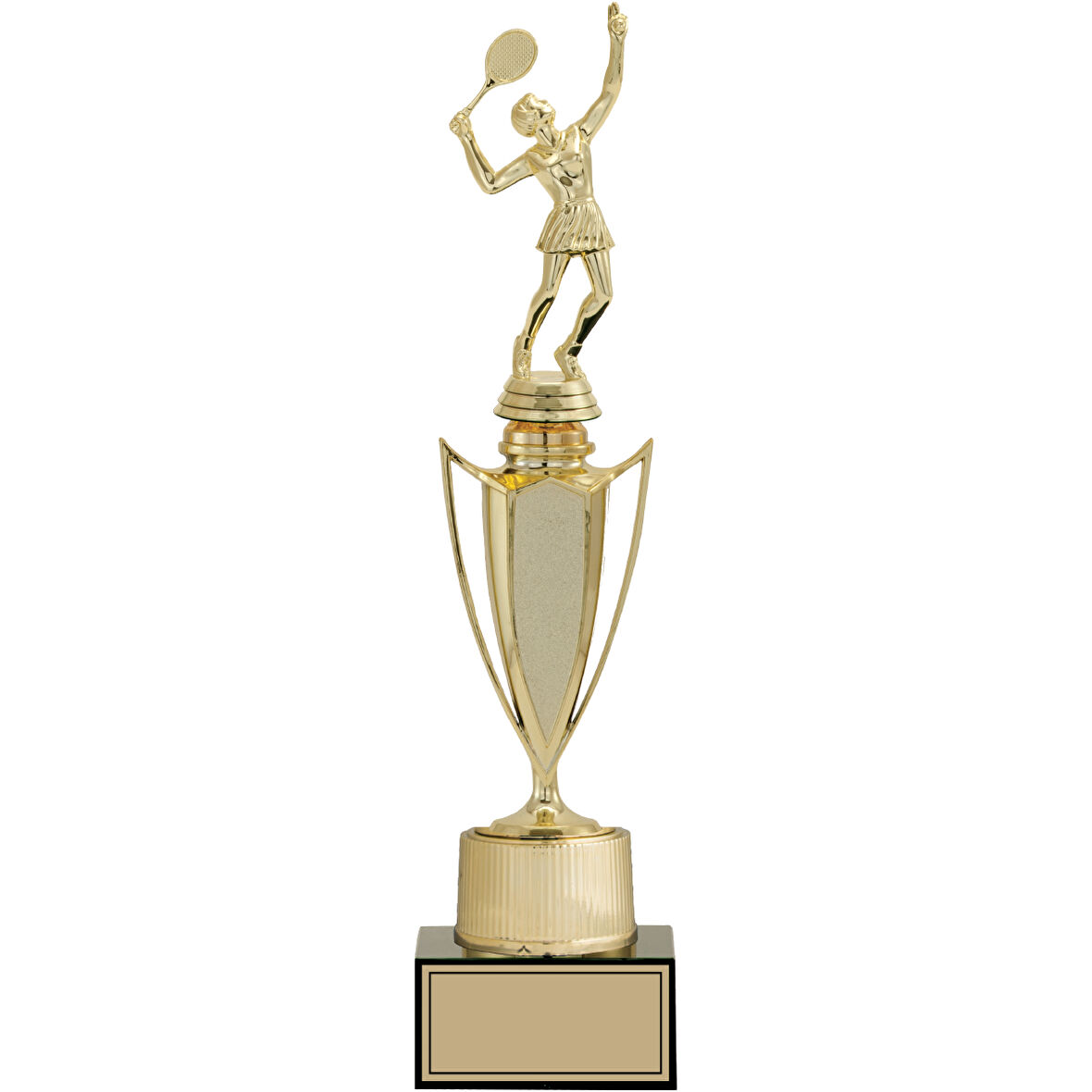 ODAK KUPA - Figürlü Kupalar - Tenis Kadın Figürlü Kupalar FG-040 B - 38 cm