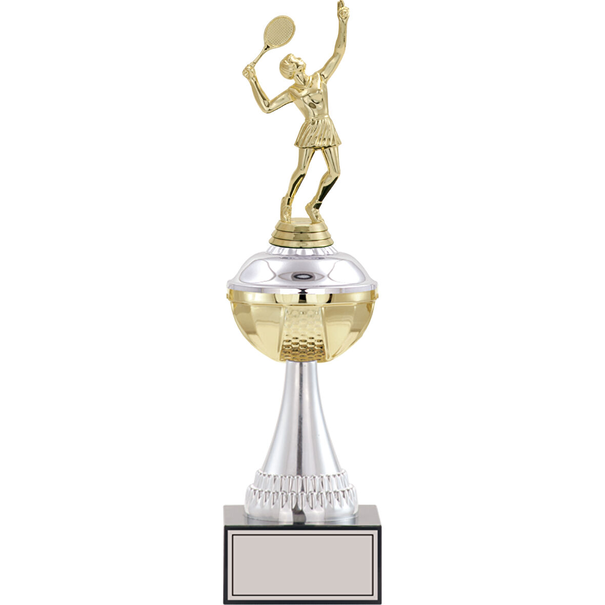 ODAK KUPA - Figürlü Kupalar - Tenis Kadın Figürlü Kupalar FG-045 A - 38 cm