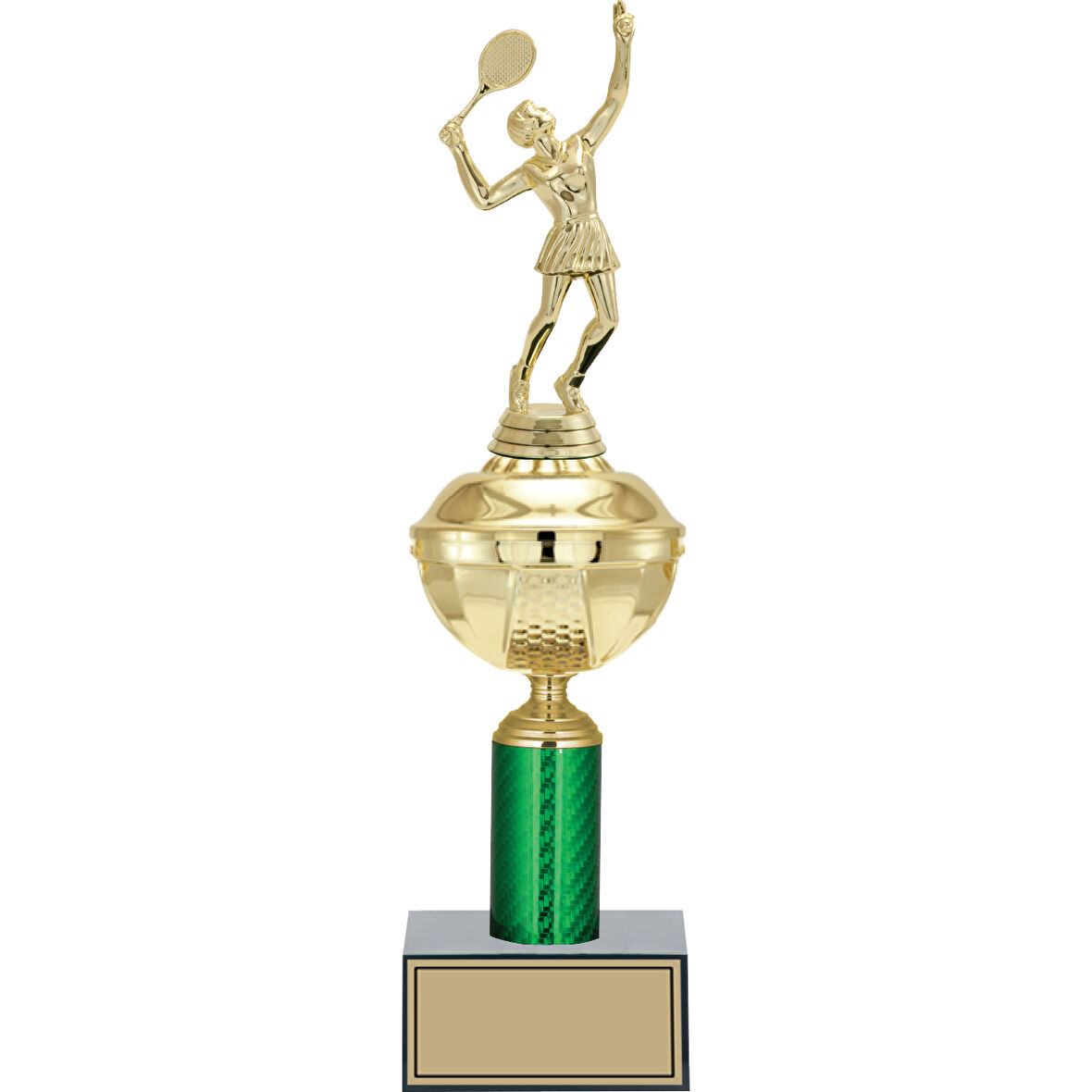 ODAK KUPA - Figürlü Kupalar - Tenis Kadın Figürlü Kupalar FG-049 C - 38 cm