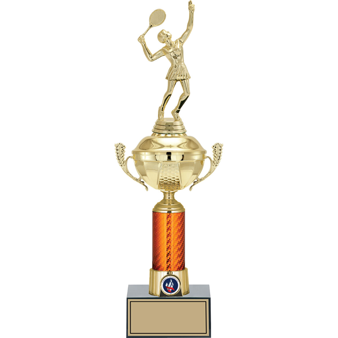 ODAK KUPA - Figürlü Kupalar - Tenis Kadın Figürlü Kupalar FG-056 C - 42 cm