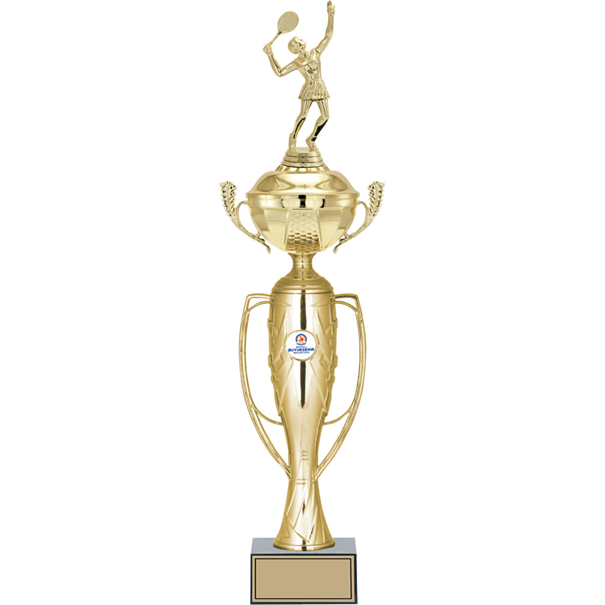 ODAK KUPA - Figürlü Kupalar - Tenis Kadın Figürlü Kupalar FG-072 A - 55 cm