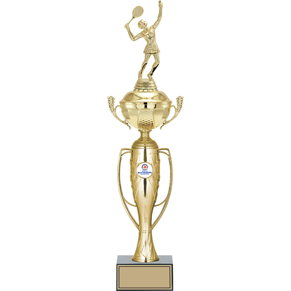 ODAK KUPA - Figürlü Kupalar - Tenis Kadın Figürlü Kupalar FG-072 C - 49 cm