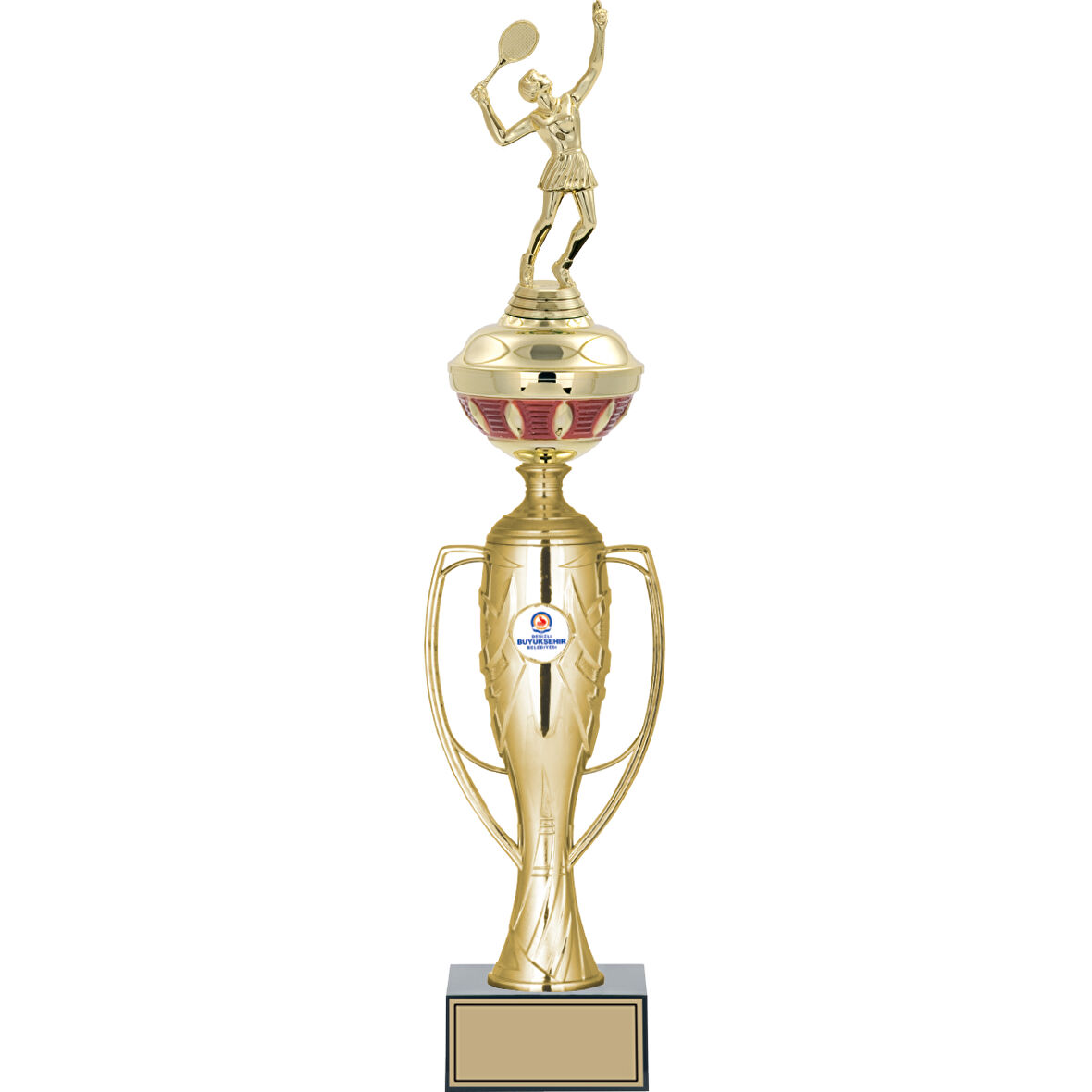 ODAK KUPA - Figürlü Kupalar - Tenis Kadın Figürlü Kupalar FG-073 B - 51 cm