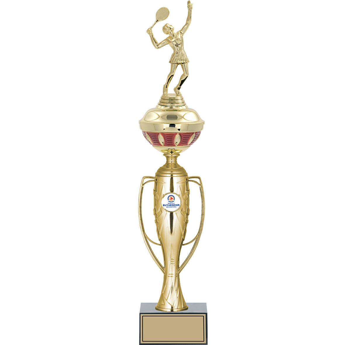 ODAK KUPA - Figürlü Kupalar - Tenis Kadın Figürlü Kupalar FG-073 C - 49 cm