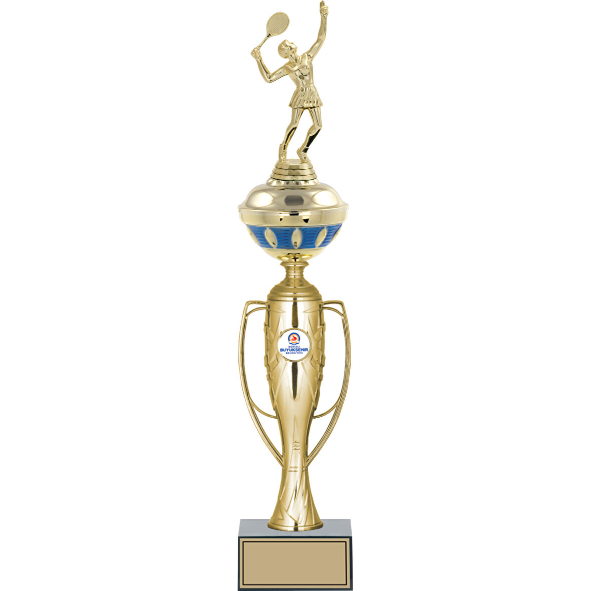 ODAK KUPA - Figürlü Kupalar - Tenis Kadın Figürlü Kupalar FG-074 C - 49 cm