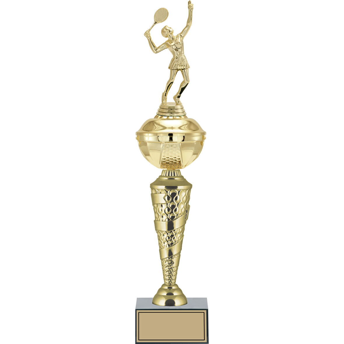 ODAK KUPA - Figürlü Kupalar - Tenis Kadın Figürlü Kupalar FG-075 C - 48 cm