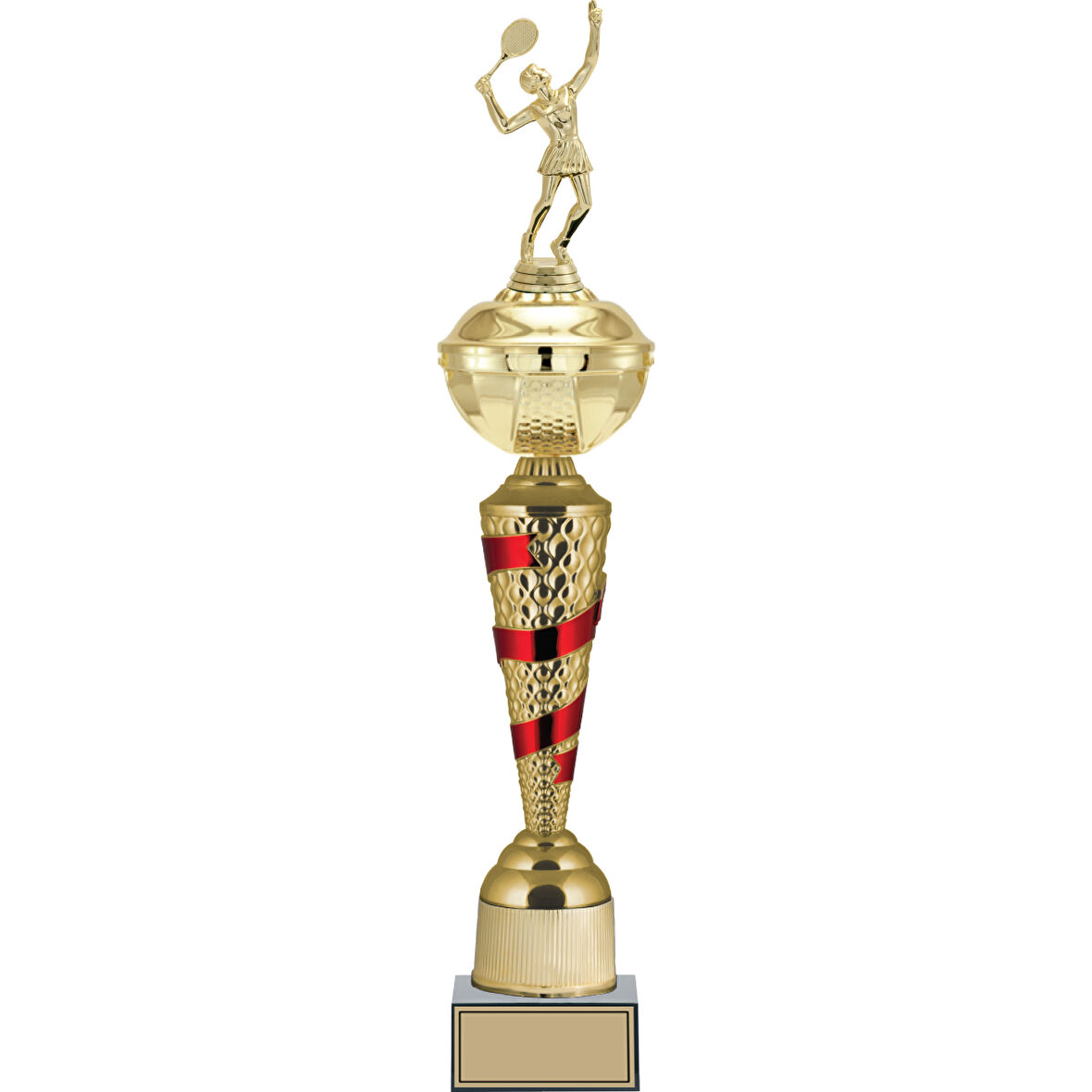 ODAK KUPA - Figürlü Kupalar - Tenis Kadın Figürlü Kupalar FG-077 A - 59 cm