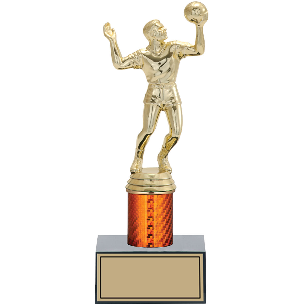 ODAK KUPA - Figürlü Kupalar - Voleybol Erkek Figürlü Kupalar FG-003 B - 23 cm