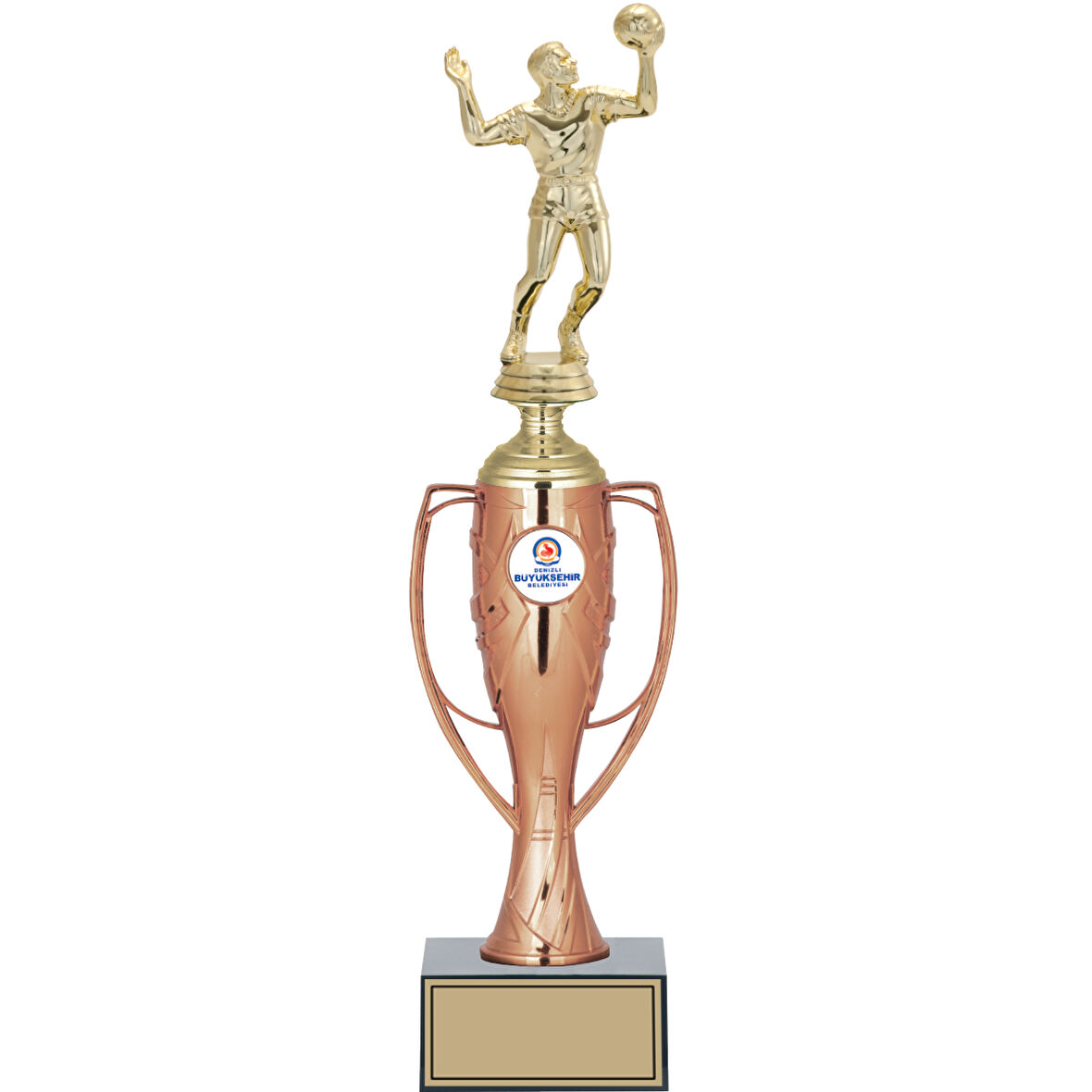 ODAK KUPA - Figürlü Kupalar - Voleybol Erkek Figürlü Kupalar FG-025 C - 38 cm