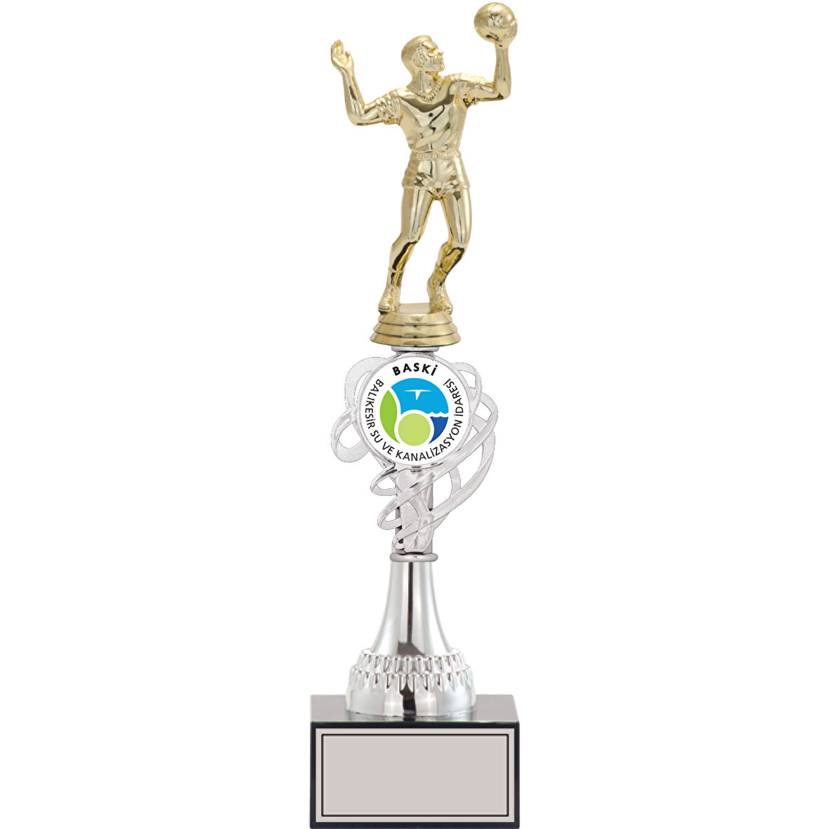 ODAK KUPA - Figürlü Kupalar - Voleybol Erkek Figürlü Kupalar FG-034 B - 37 cm