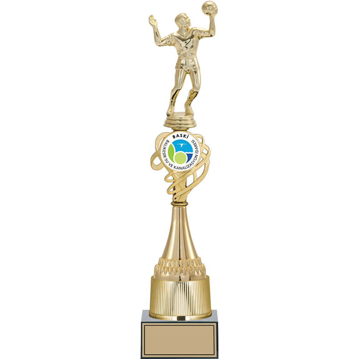 ODAK KUPA - Figürlü Kupalar - Voleybol Erkek Figürlü Kupalar FG-036 A - 44 cm