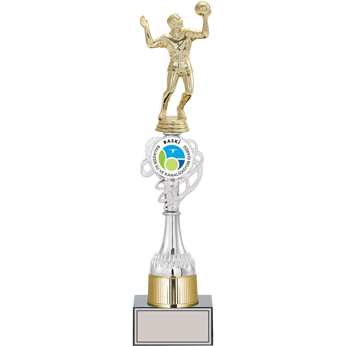 ODAK KUPA - Figürlü Kupalar - Voleybol Erkek Figürlü Kupalar FG-036 B - 41 cm