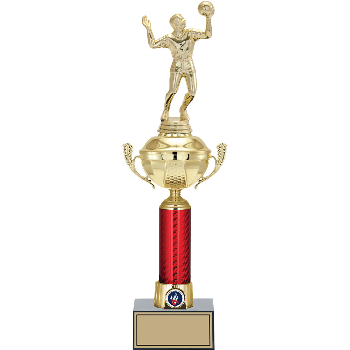 ODAK KUPA - Figürlü Kupalar - Voleybol Erkek Figürlü Kupalar FG-054 B - 44 cm