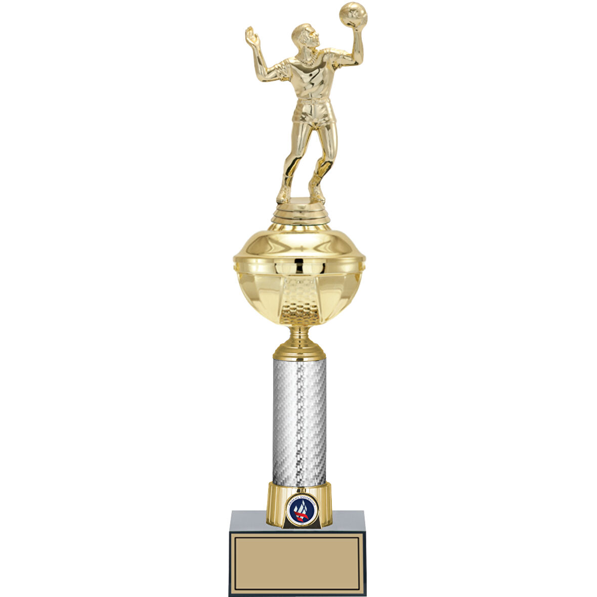 ODAK KUPA - Figürlü Kupalar - Voleybol Erkek Figürlü Kupalar FG-057 B - 44 cm