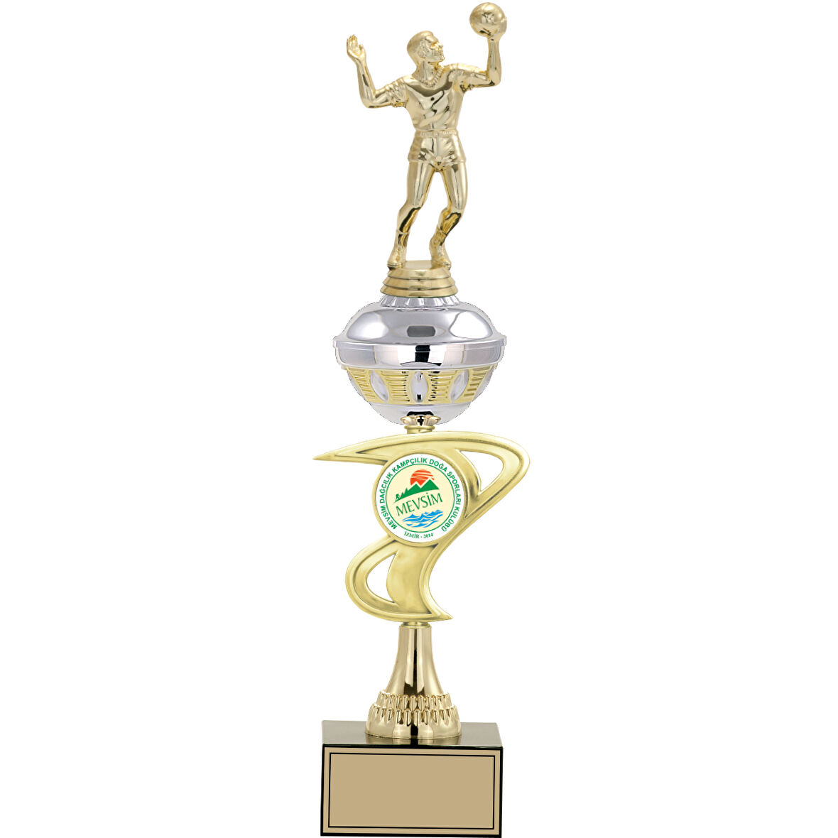 ODAK KUPA - Figürlü Kupalar - Voleybol Erkek Figürlü Kupalar FG-065 C - 45 cm