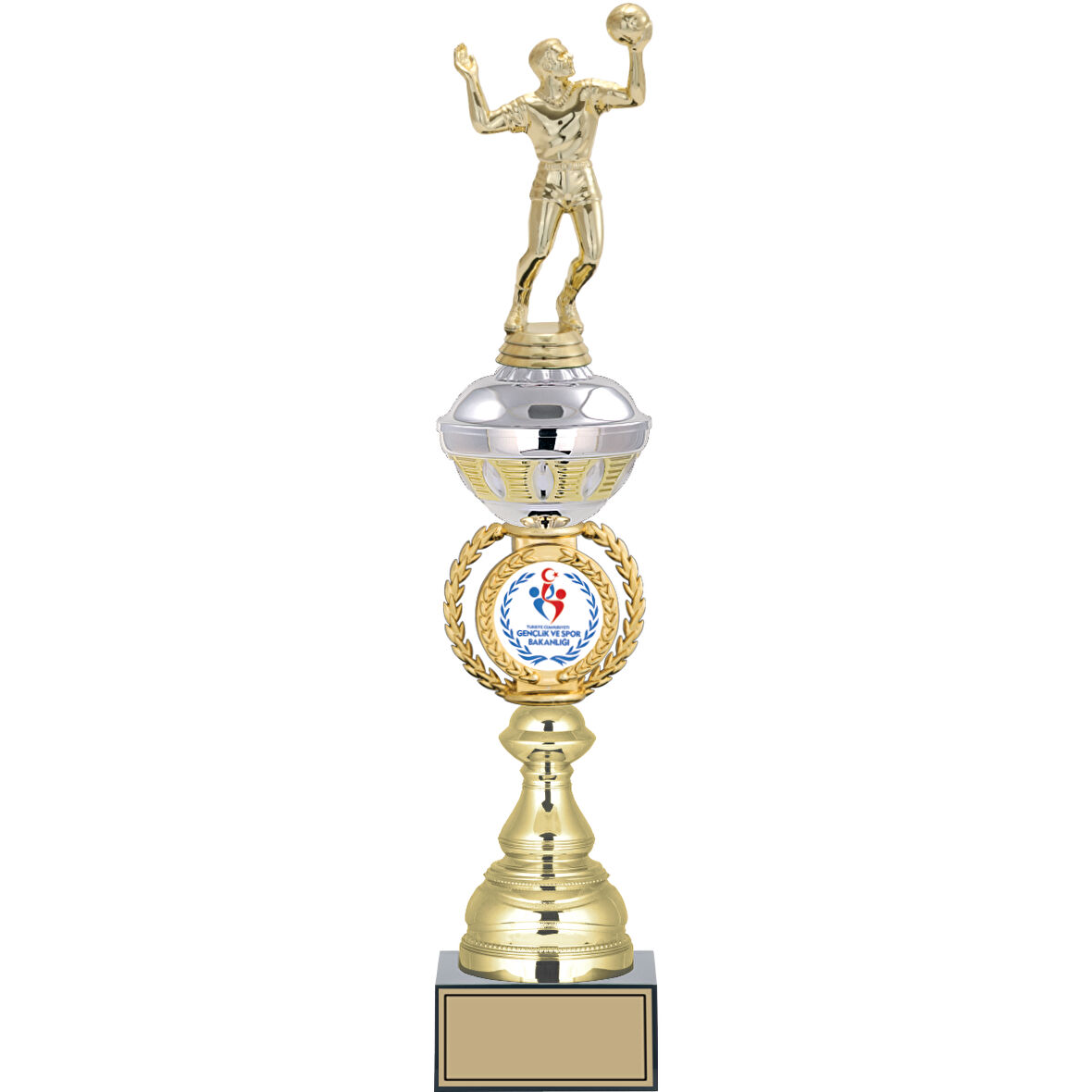 ODAK KUPA - Figürlü Kupalar - Voleybol Erkek Figürlü Kupalar FG-066 B - 47 cm