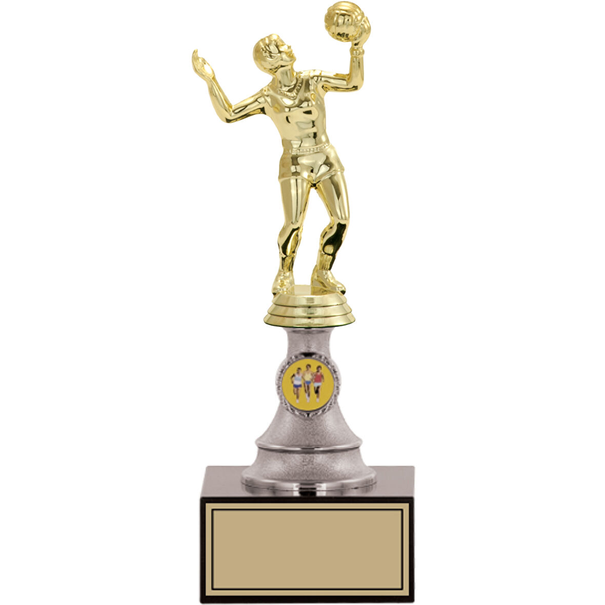 ODAK KUPA - Figürlü Kupalar - Voleybol Kadın Figürlü Kupalar FG-010 C - 26 cm