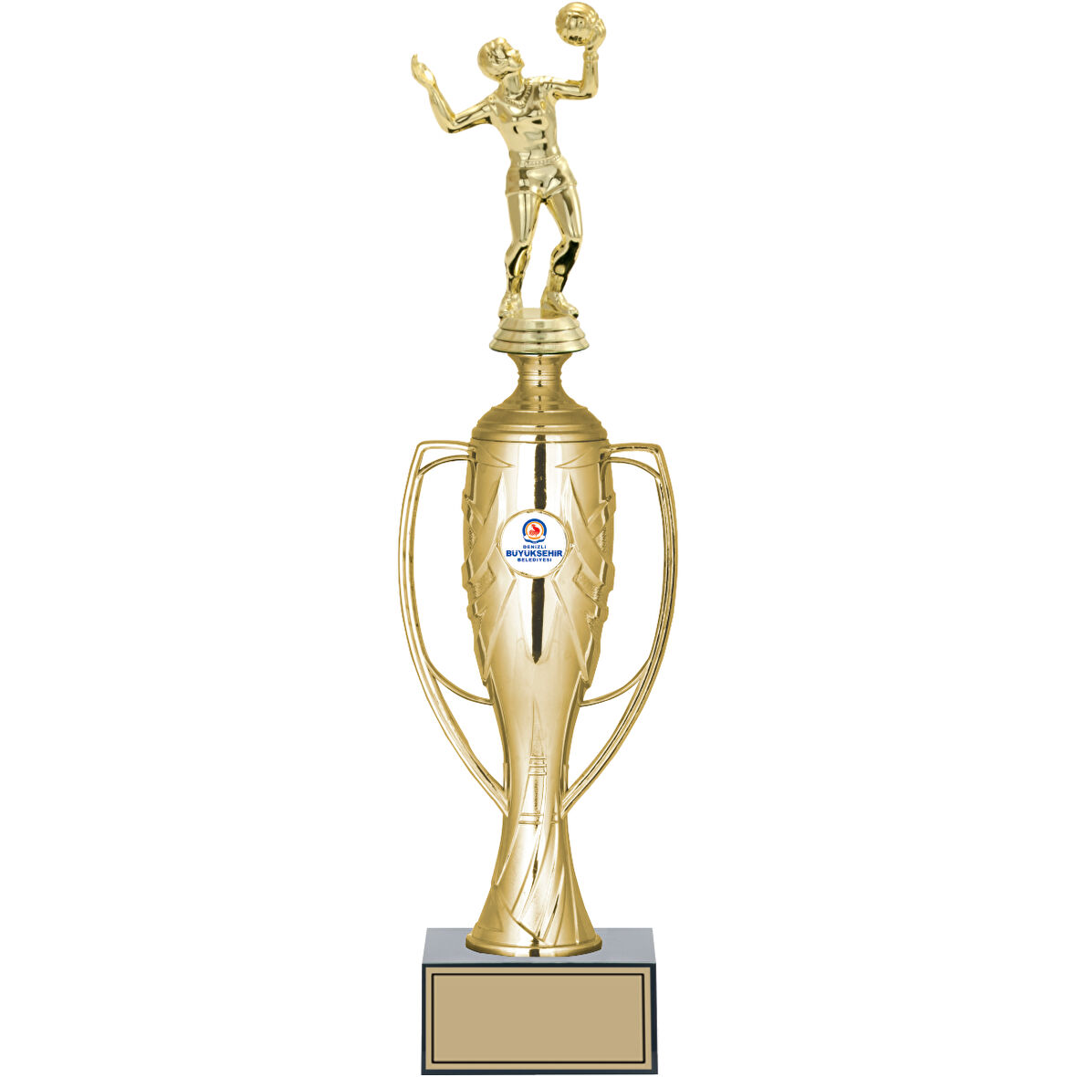 ODAK KUPA - Figürlü Kupalar - Voleybol Kadın Figürlü Kupalar FG-026 B - 42 cm