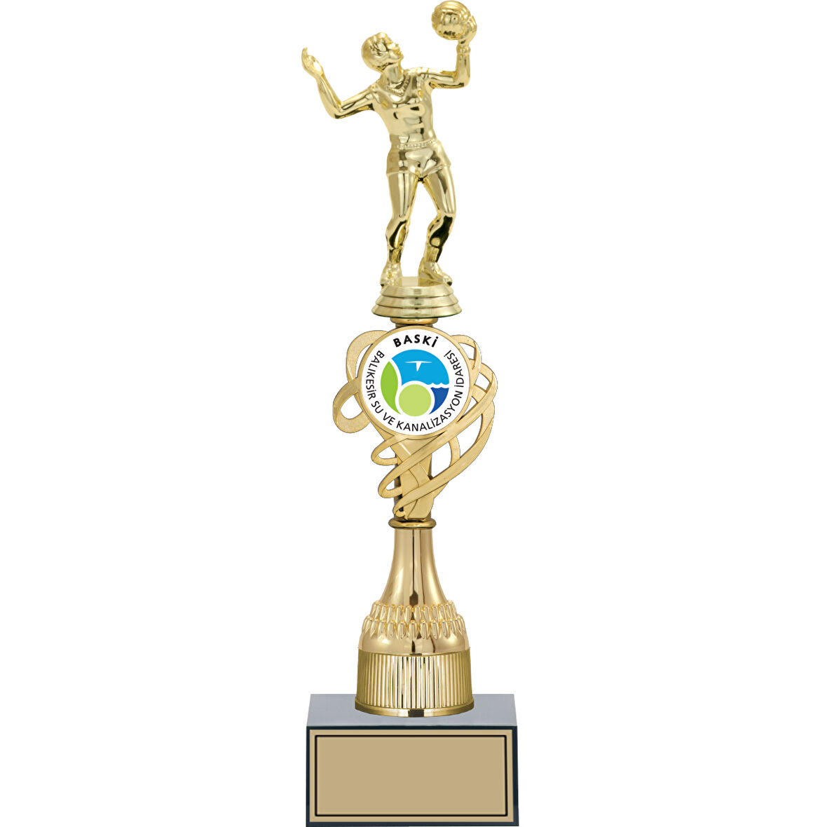ODAK KUPA - Figürlü Kupalar - Voleybol Kadın Figürlü Kupalar FG-033 C - 38 cm