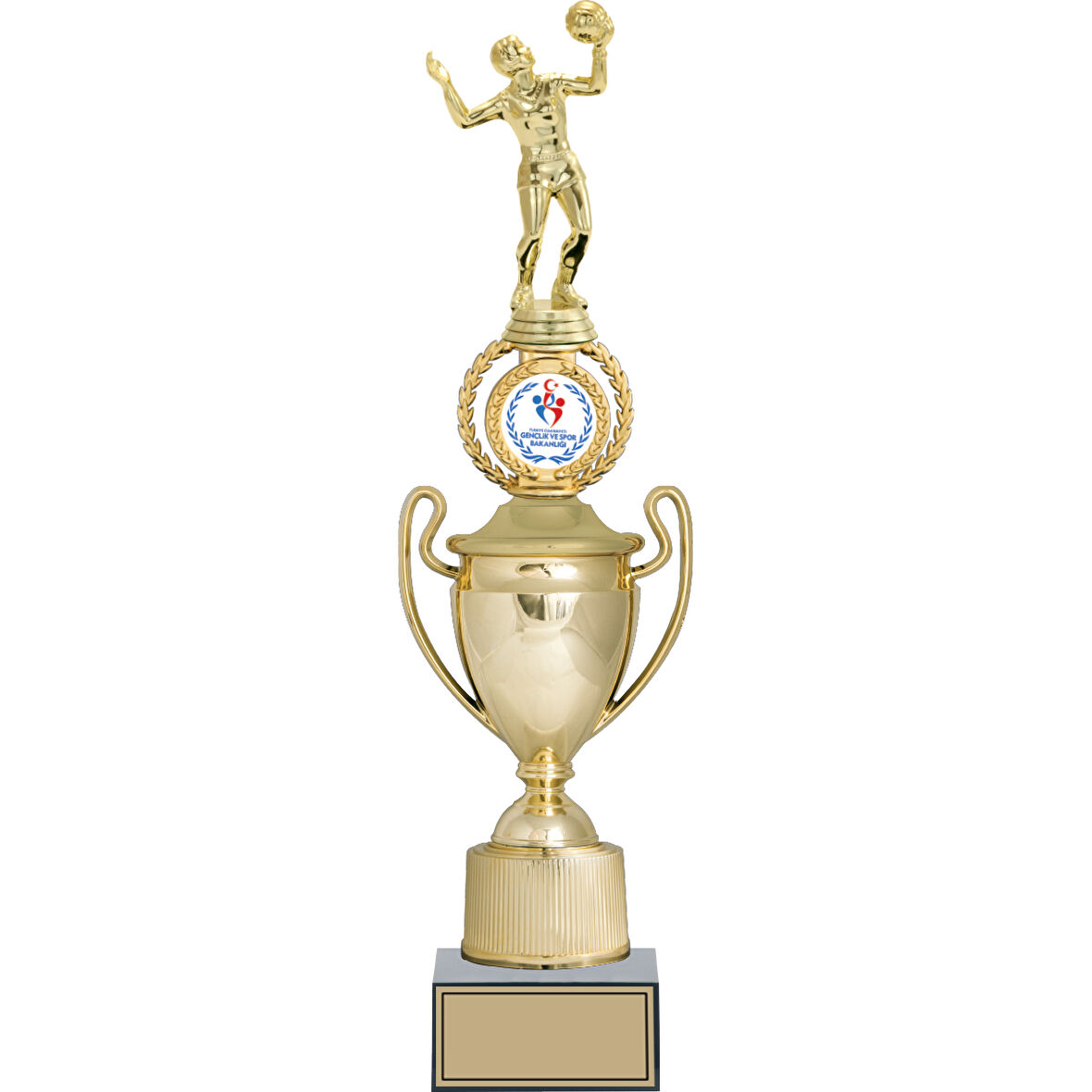 ODAK KUPA - Figürlü Kupalar - Voleybol Kadın Figürlü Kupalar FG-037 A - 46 cm