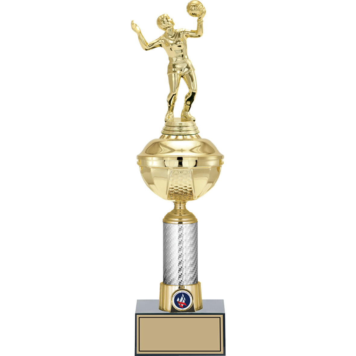 ODAK KUPA - Figürlü Kupalar - Voleybol Kadın Figürlü Kupalar FG-057 C - 41 cm