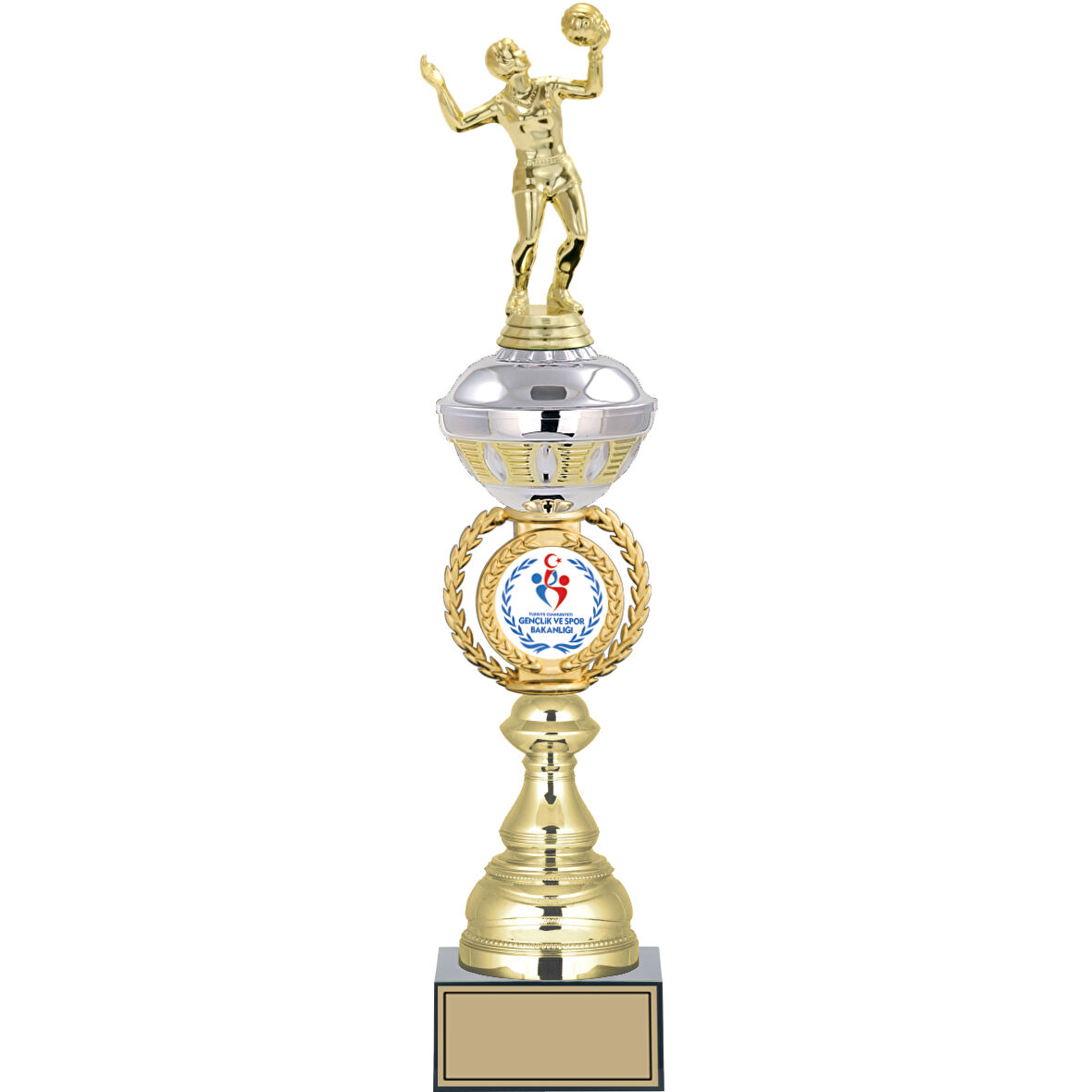 ODAK KUPA - Figürlü Kupalar - Voleybol Kadın Figürlü Kupalar FG-066 B - 47 cm