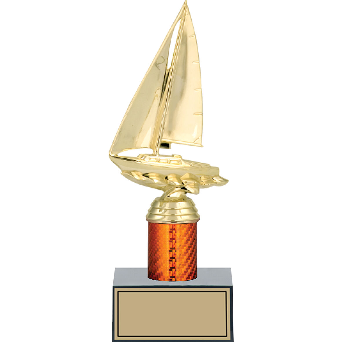 ODAK KUPA - Figürlü Kupalar - Yelken Figürlü Kupalar FG-003 B - 25 cm