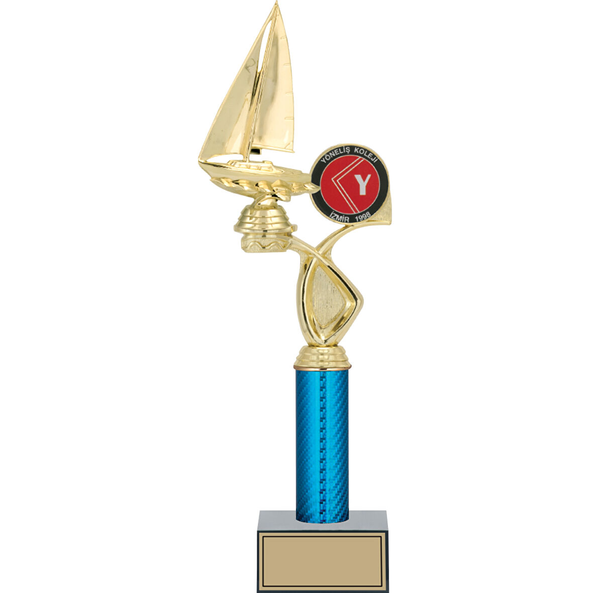 ODAK KUPA - Figürlü Kupalar - Yelken Figürlü Kupalar FG-017 A - 42 cm