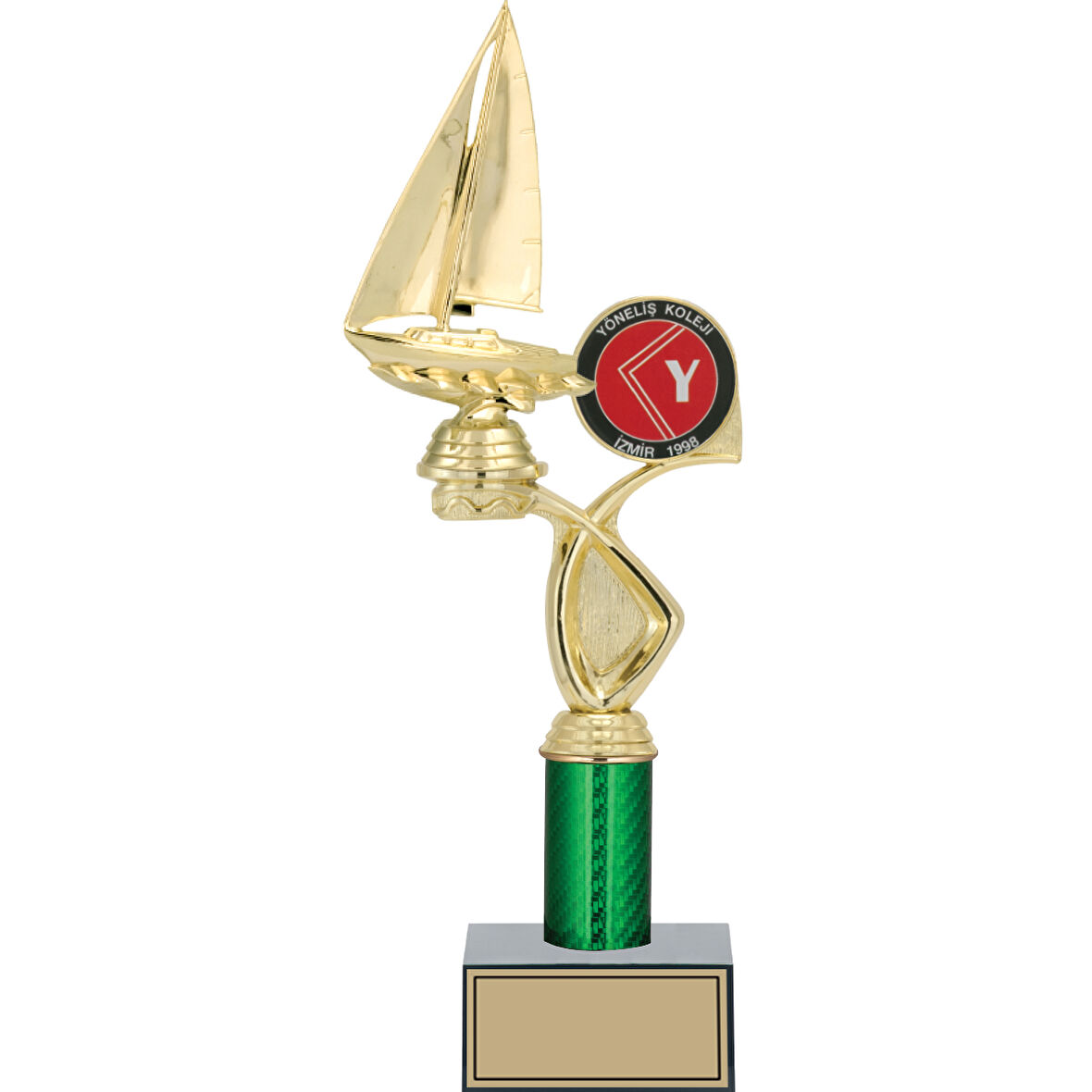 ODAK KUPA - Figürlü Kupalar - Yelken Figürlü Kupalar FG-018 C - 37 cm