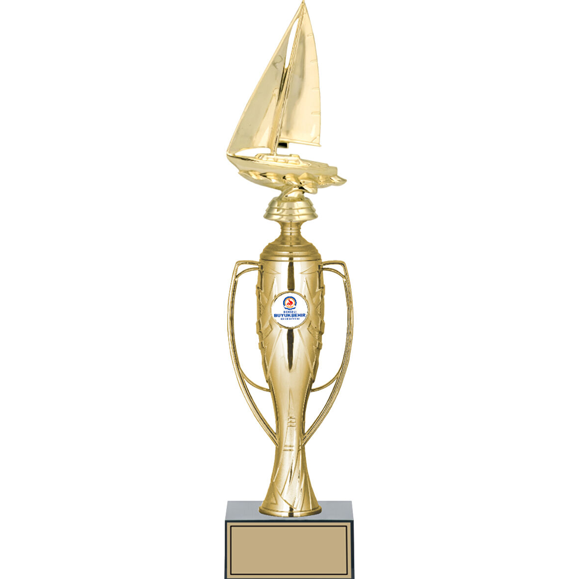 ODAK KUPA - Figürlü Kupalar - Yelken Figürlü Kupalar FG-025 A - 40 cm