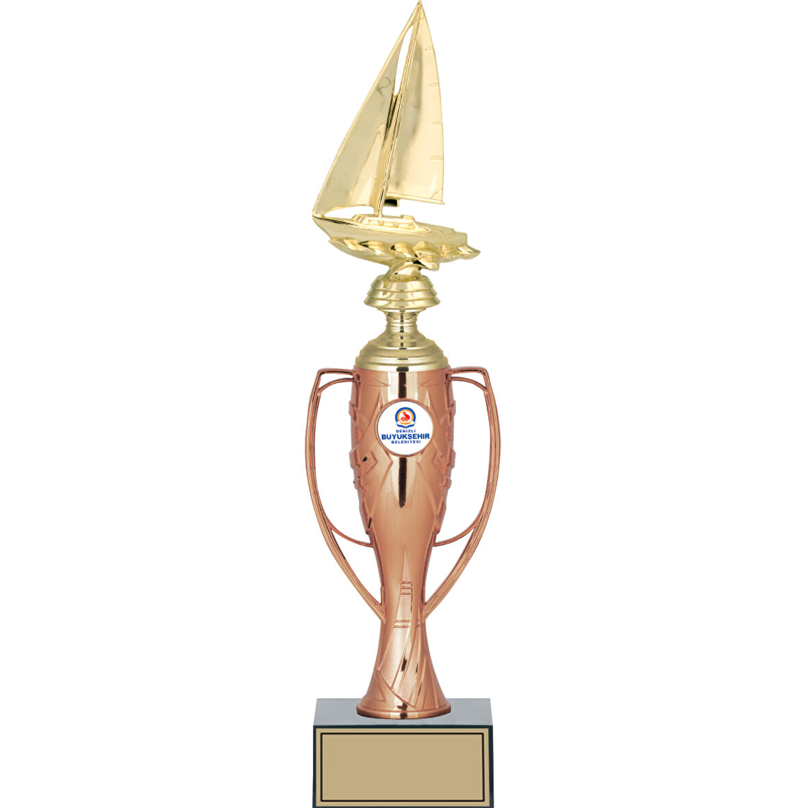 ODAK KUPA - Figürlü Kupalar - Yelken Figürlü Kupalar FG-025 C - 40 cm