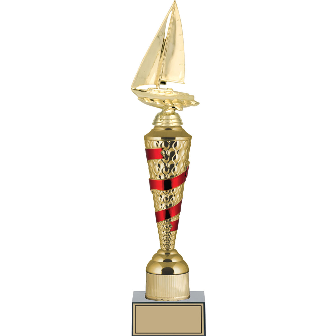 ODAK KUPA - Figürlü Kupalar - Yelken Figürlü Kupalar FG-028 B - 47 cm