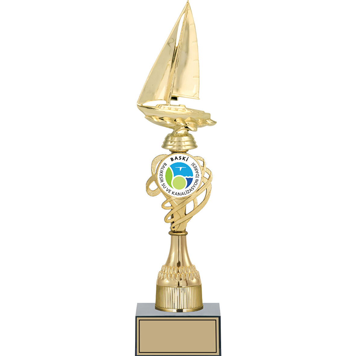 ODAK KUPA - Figürlü Kupalar - Yelken Figürlü Kupalar FG-033 C - 40 cm