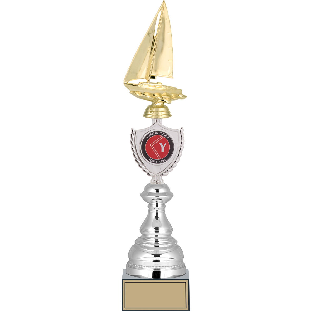 ODAK KUPA - Figürlü Kupalar - Yelken Figürlü Kupalar FG-035 A - 45 cm