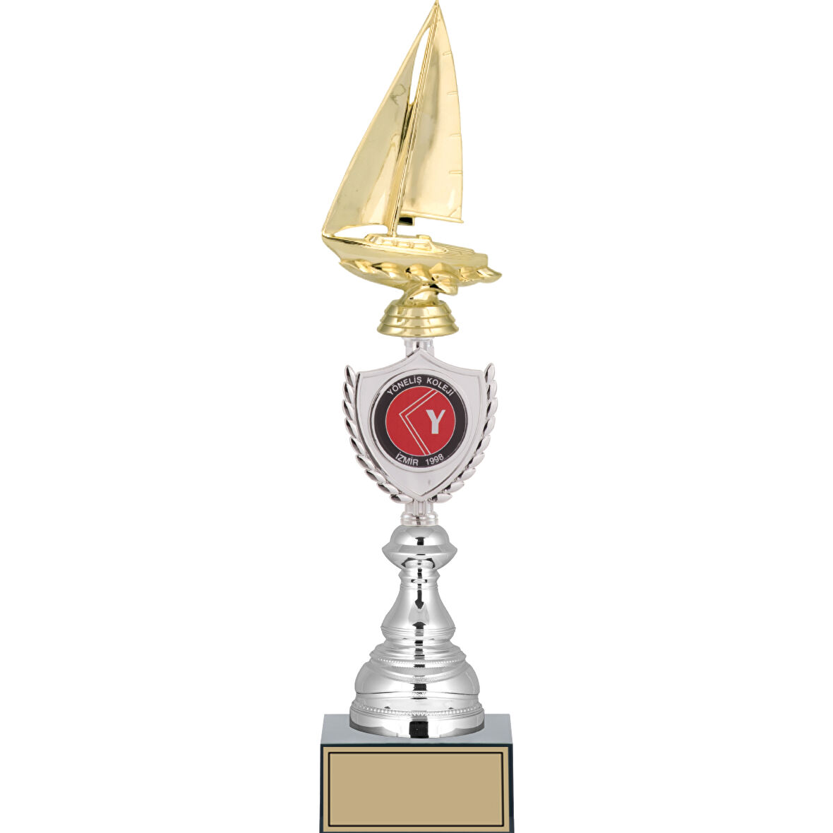 ODAK KUPA - Figürlü Kupalar - Yelken Figürlü Kupalar FG-035 C - 42 cm