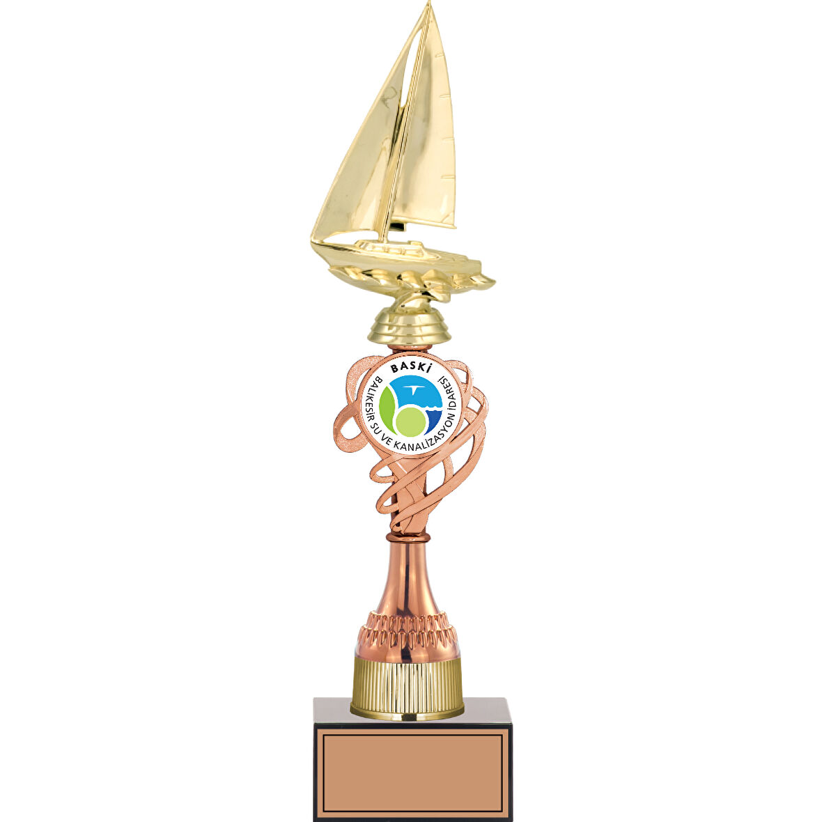 ODAK KUPA - Figürlü Kupalar - Yelken Figürlü Kupalar FG-036 C - 40 cm